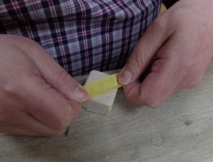 サイコロ：マスキング貼り