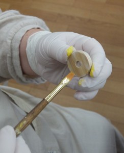 双六（駒）：塗装