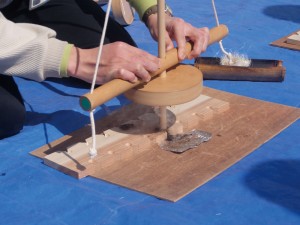 火おこし器体験2