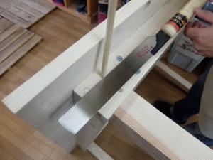 テーブル：目隠し作業2