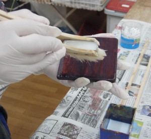 コースター：塗装（防水）