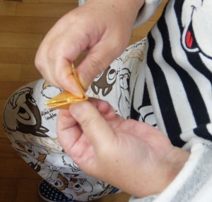 ミニ門松：折り紙