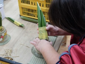 ミニ門松：装飾部分（竹）