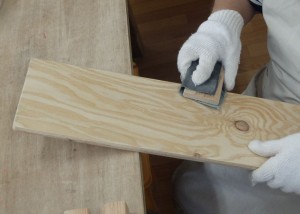 パネル板：磨き