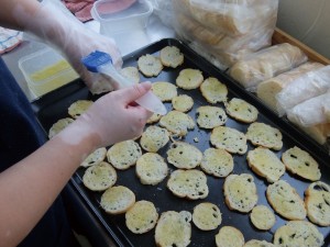 ラスク（シュガー）：オイル塗り