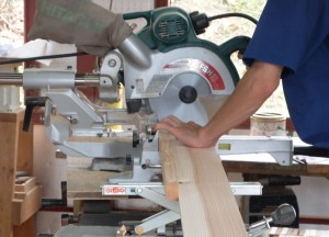 火おこし器（木材）：溝切り