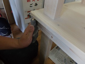 テーブル（長方形）：磨き