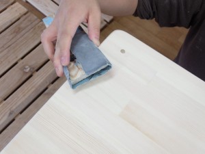 テーブル（長方形）：磨き（デスク）