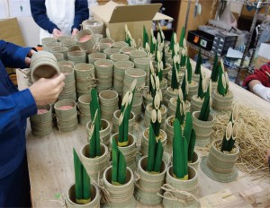 ミニ門松：製作中